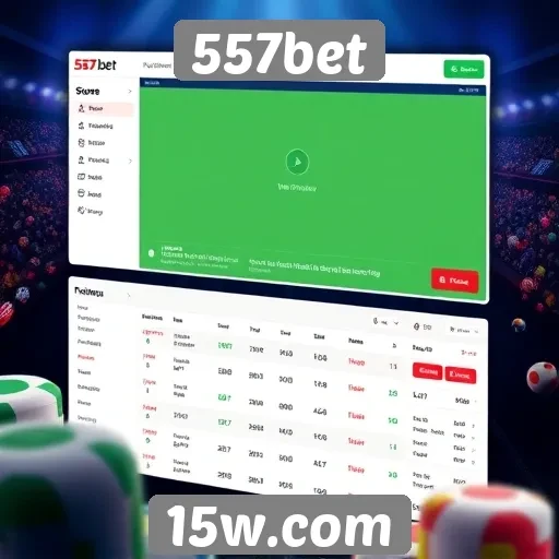 Interface do site 557bet promete melhor experiência de usuário
