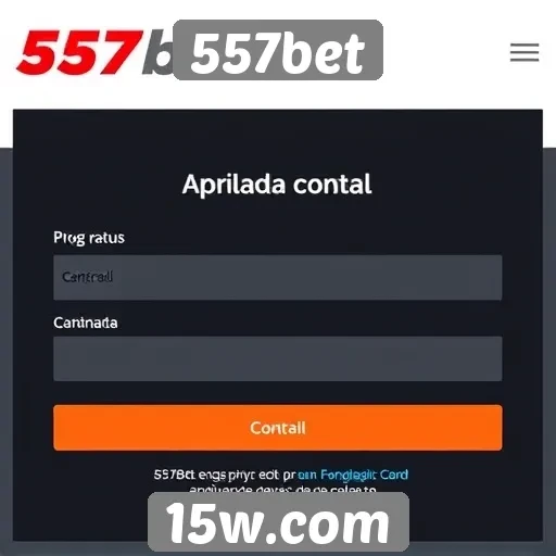 Como criar uma conta no 557bet de forma simples